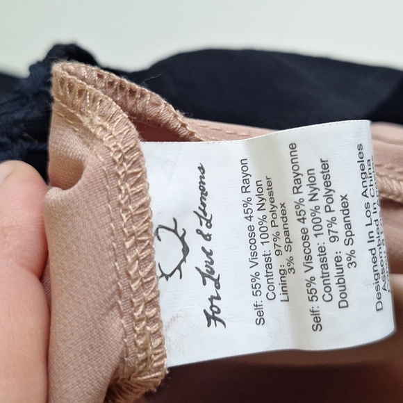 For Love&Lemons Black Lola Rose Dress Size Small - Picture 13 of 14